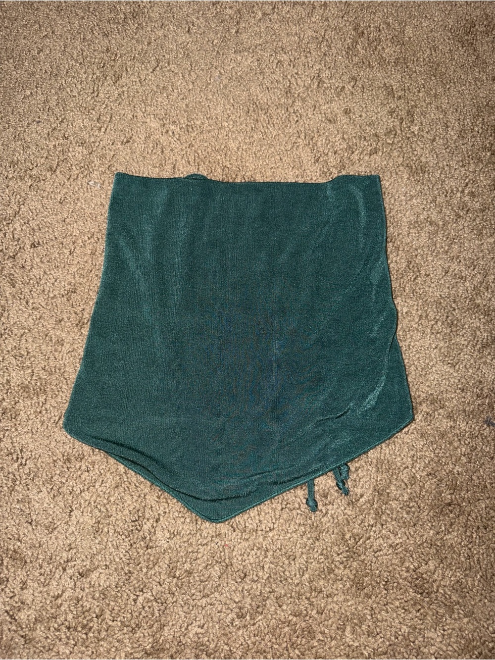 Garage Strapless Green Top with Ties Around Neck and Back